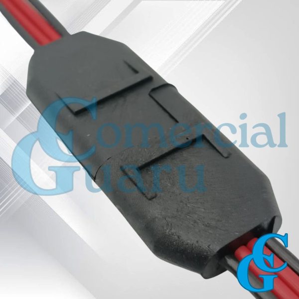 Conector plugue polarizado 4 vias fio 1,5mm² 2